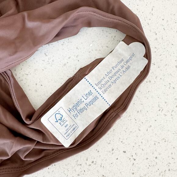 Andie Swim The Riviera High Waisted Bikini Bottom Belted Espresso Brown Size M - Picture 4 of 6